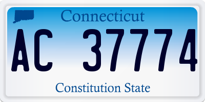 CT license plate AC37774
