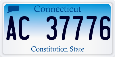 CT license plate AC37776