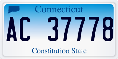 CT license plate AC37778