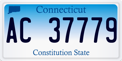 CT license plate AC37779