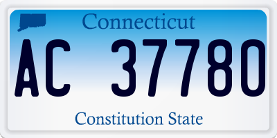 CT license plate AC37780