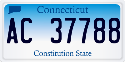 CT license plate AC37788