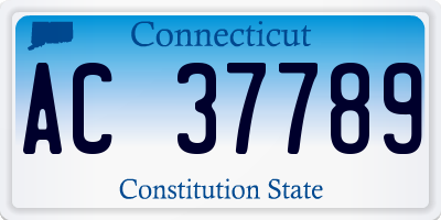 CT license plate AC37789