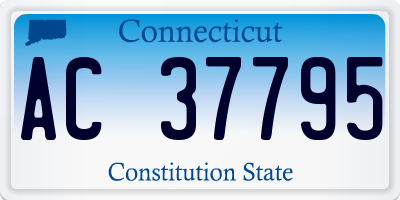 CT license plate AC37795