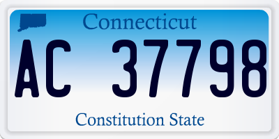 CT license plate AC37798