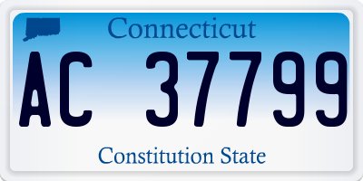 CT license plate AC37799