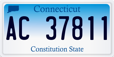 CT license plate AC37811