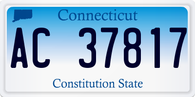 CT license plate AC37817
