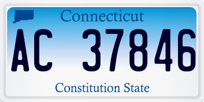 CT license plate AC37846