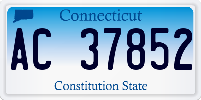 CT license plate AC37852