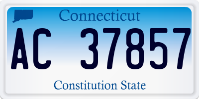 CT license plate AC37857