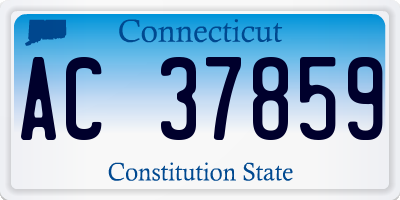 CT license plate AC37859