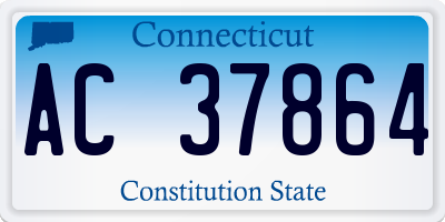 CT license plate AC37864