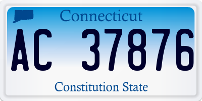 CT license plate AC37876