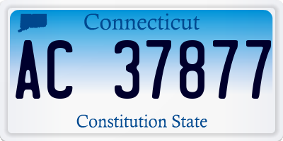 CT license plate AC37877