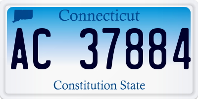 CT license plate AC37884