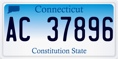 CT license plate AC37896