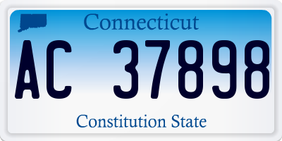 CT license plate AC37898