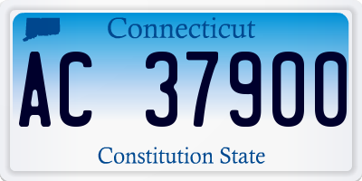 CT license plate AC37900