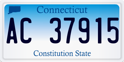 CT license plate AC37915