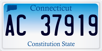 CT license plate AC37919