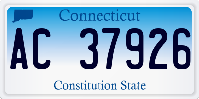 CT license plate AC37926