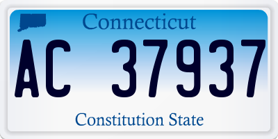 CT license plate AC37937