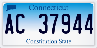 CT license plate AC37944