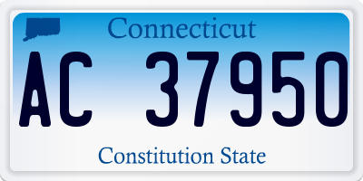 CT license plate AC37950