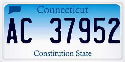 CT license plate AC37952