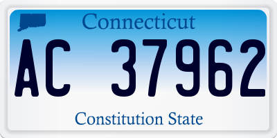 CT license plate AC37962