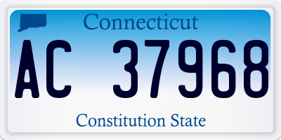 CT license plate AC37968