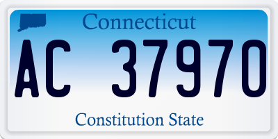 CT license plate AC37970