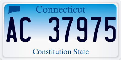 CT license plate AC37975