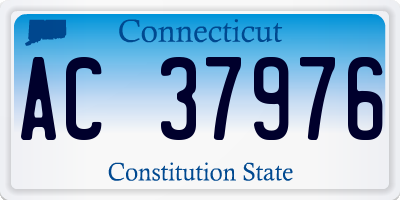 CT license plate AC37976