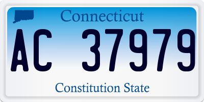 CT license plate AC37979