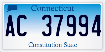 CT license plate AC37994