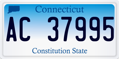 CT license plate AC37995