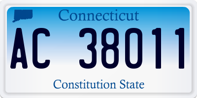CT license plate AC38011