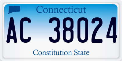 CT license plate AC38024