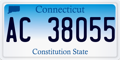 CT license plate AC38055