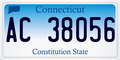 CT license plate AC38056