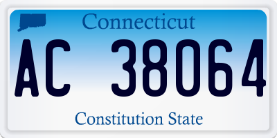 CT license plate AC38064