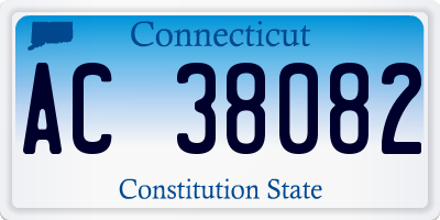 CT license plate AC38082