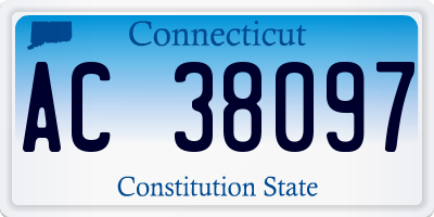 CT license plate AC38097
