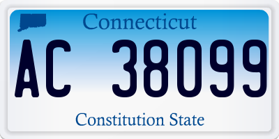 CT license plate AC38099