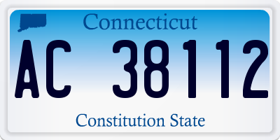 CT license plate AC38112