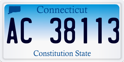 CT license plate AC38113