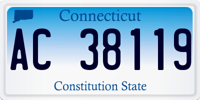 CT license plate AC38119
