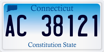 CT license plate AC38121